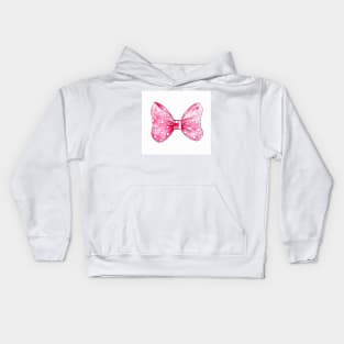 Pink bow Kids Hoodie